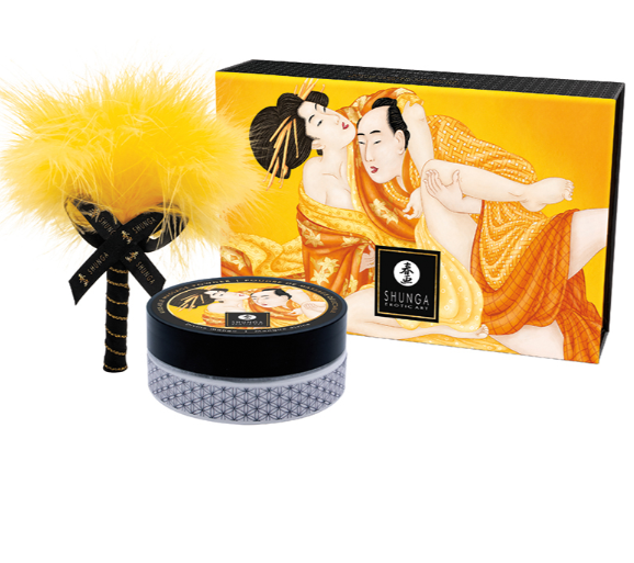 Shunga Kissable Massage Powder-Luscious Mango