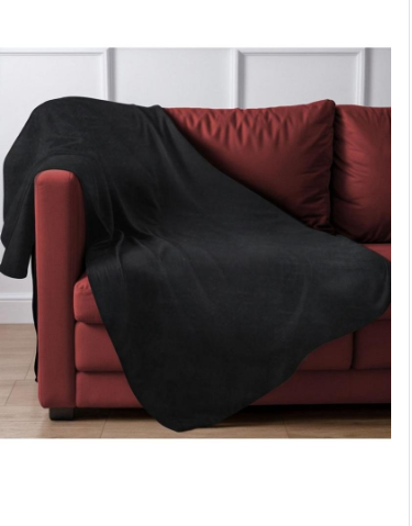 Bedroom Bliss Lover's Waterproof Throw Blanket - Black
