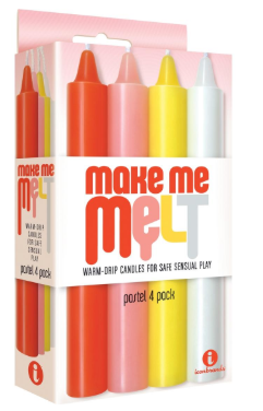 Make Me Melt Warm-Drip Candles (4 Pack) PICK YOUR COLOR