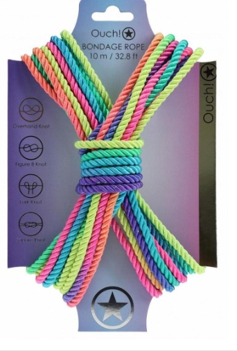 Ouch! Bondage Rope 10 Meter - PICK YOUR COLOR