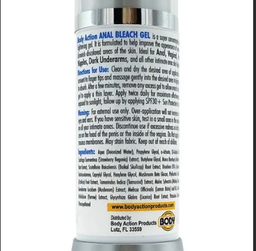 Body Action Body Intimate Bleach Gel