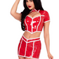 4 PC Red Alert Nurse Costume S, M, OR L