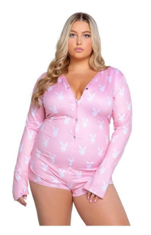 Playboy Slumber Bunny Romper - PICK YOUR SIZE