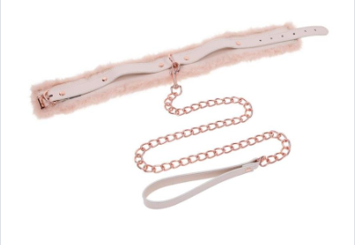 Peaches ‘n CreaMe Fur Collar & Leash