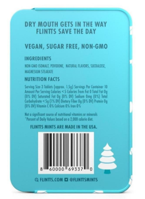 Flintts Mints Mouth Watering Oral Delights - PICK YOUR FLAVOR & STRENGTH