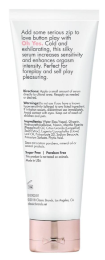 CG Oh Yes Clitoral Stimulant Cooling