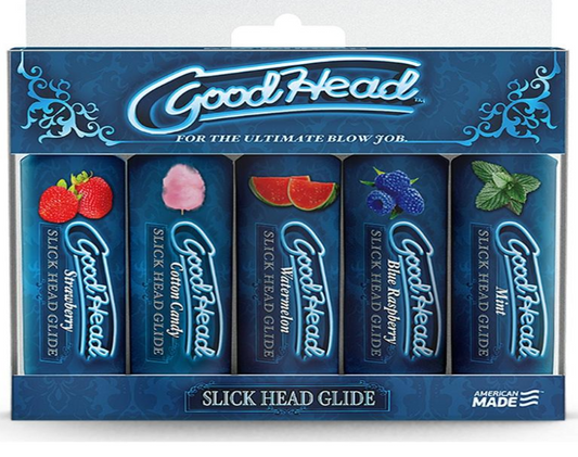 GoodHead Water Based Flavored Lubricants 5pc Set
