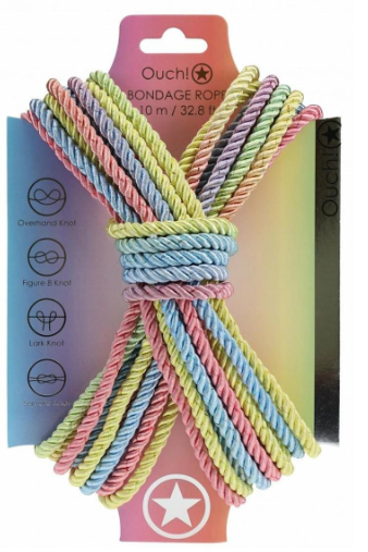 Ouch! Bondage Rope 10 Meter - PICK YOUR COLOR
